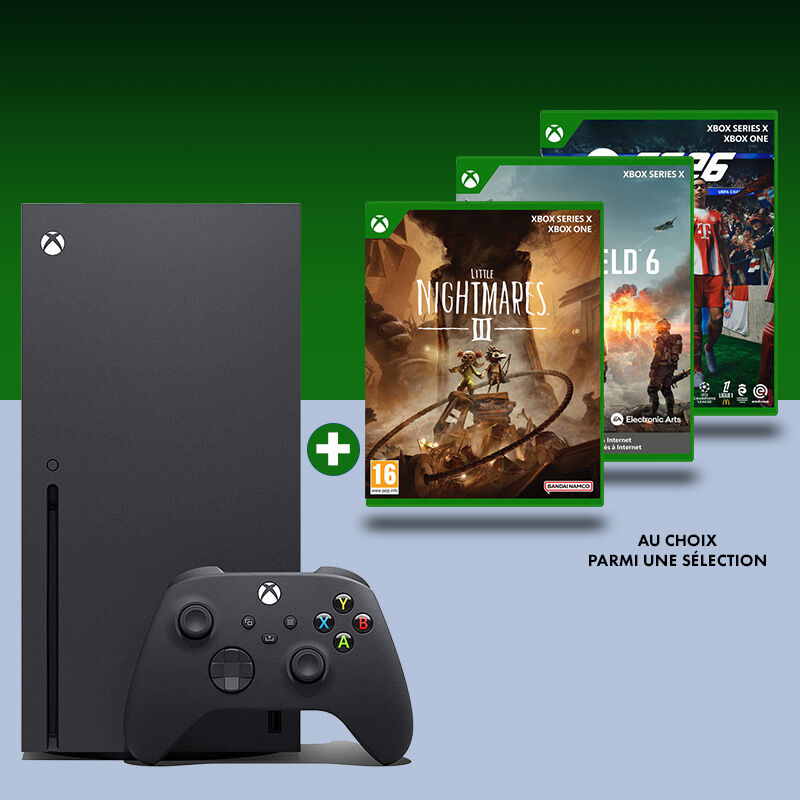 Pack Xbox Series X et un jeu (au choix)